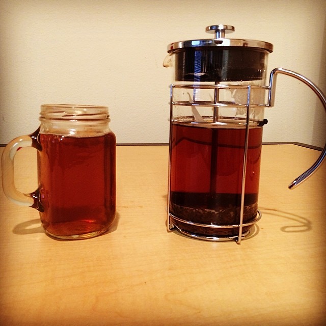 Whatchu know bout French-pressed earl grey? #tea