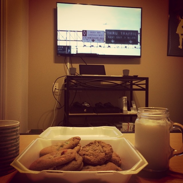 Hot Box Cookies + Sopranos marathon = a glorious Wednesday afternoon @hotboxcookies #nom
