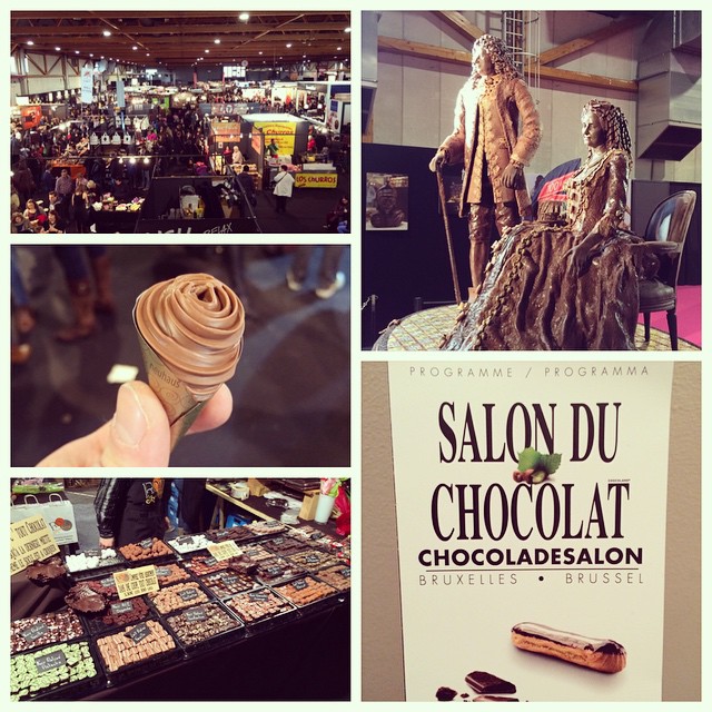 Dinner of champions = Belgian chocolate expo #samplesgalore