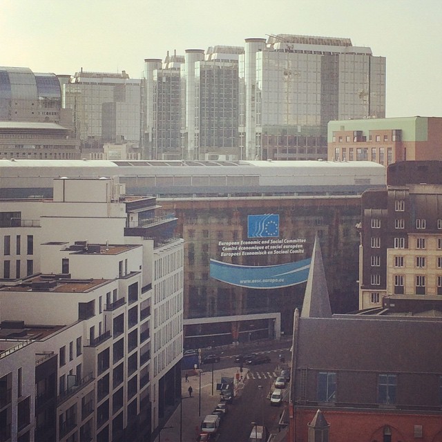 Window shot from the shark's heart. #work #brussels #eu