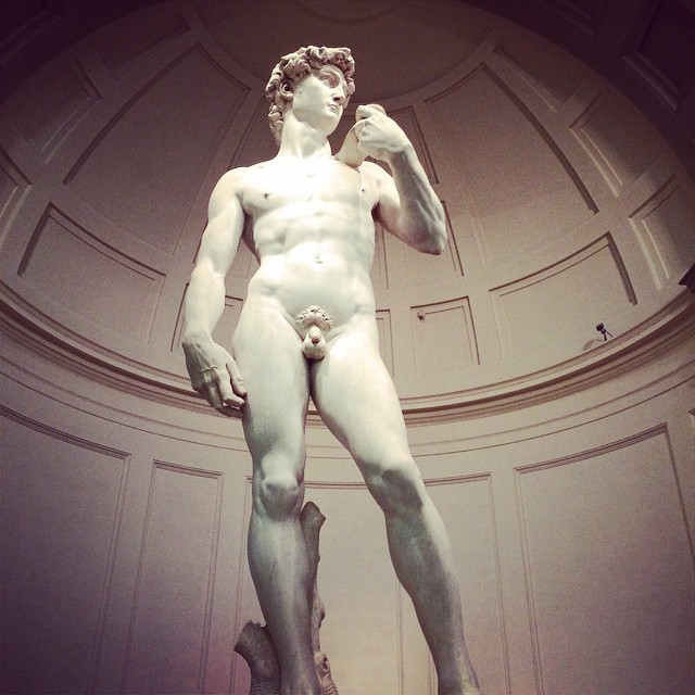 Michelangelo knew: it's all about the angle of the dangle. #phallicflorence