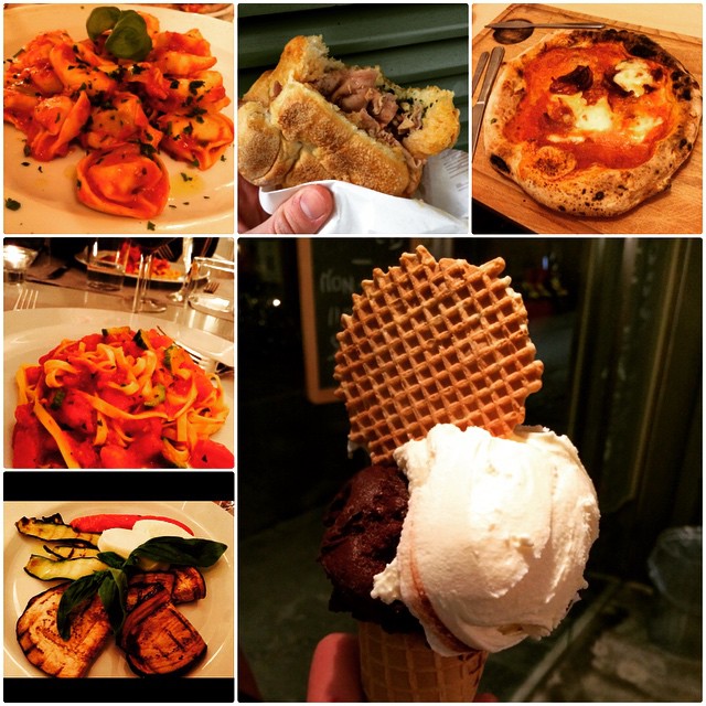 This weekend: a belly full of delicious food. Always: a heart full of warmth from the woman I love. All thanks to @mcannata93! #gelato #pizza #lampredotto