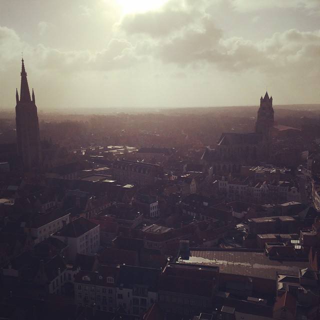 This weekend's view from the top. #bruges #belgium #high