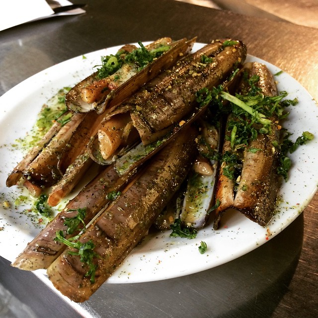 Lookin' sharp, tastin' sharper. #razorclams