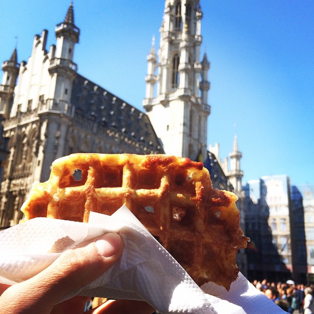 Last weekend in Brussels, gotta bring it back to the basics. #guafre #waffle #brussels