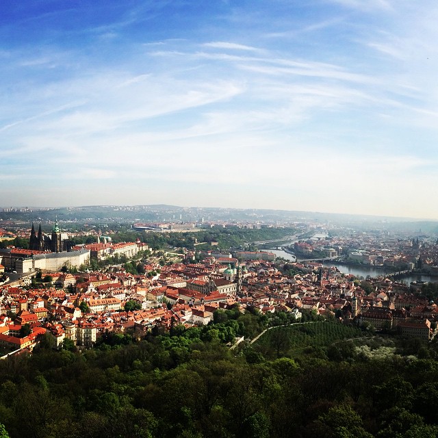 Czechin' out the view before Czechin' out the hostel. 
Next stop Rome and then Palermo tonight with @mcannata93! ✈️ #travel #prague #czech