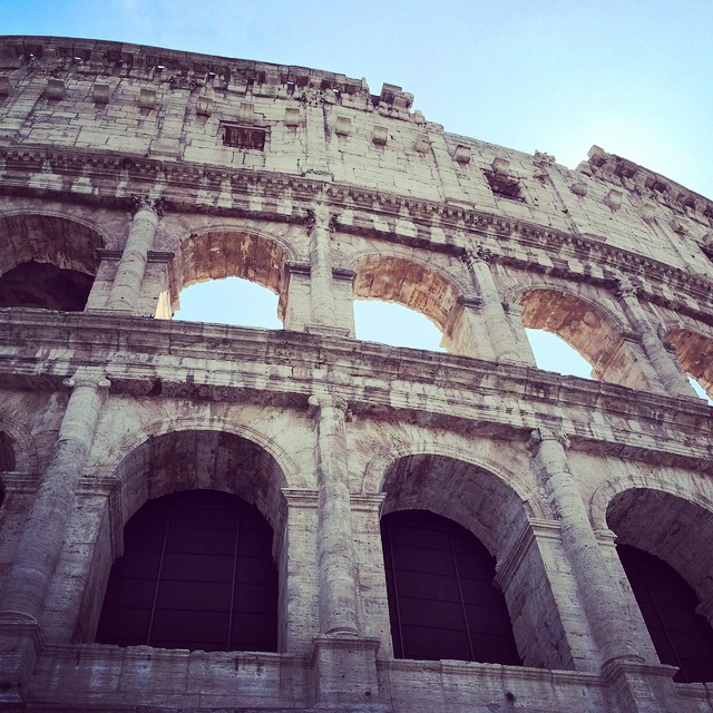 All I could think of was recruiting two selfie-stick peddlers for a selfie-stick battle royale. #historyrevisited #tourism #italy