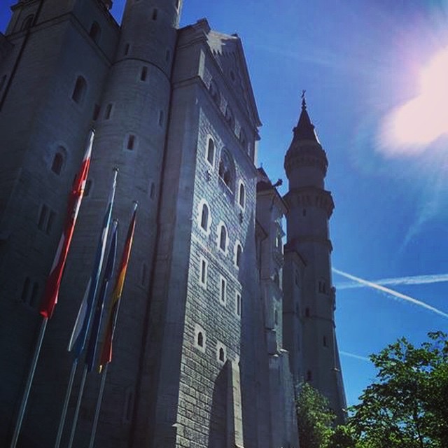 Another shot of Neuschwanstein! This castle was the inspiration for Sleeping Beauty's, among many others. Crazy stories about King Ludwig II's rein in it as well — suffice it to say he was deposed partly due to the bankruptcy that this and other architectural projects brought to Bavaria. ...and now it's a highly profitable tourist attraction. #gofigure #germany #history #castle