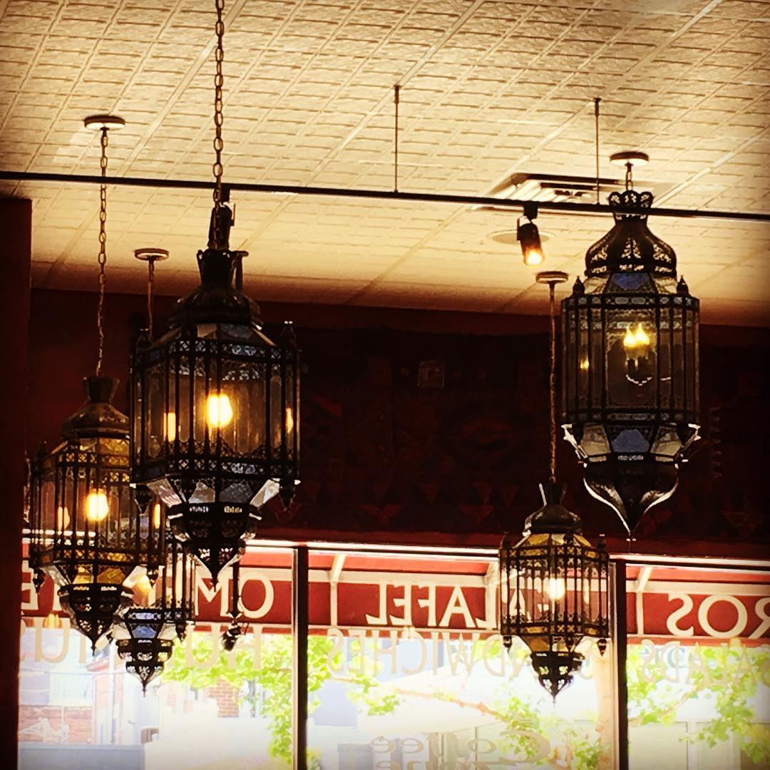 Man. When a coffee shop has dank chandeliers AND bomb Turkish food. #chandelier #design #gothic #architecture #coffee #turkish