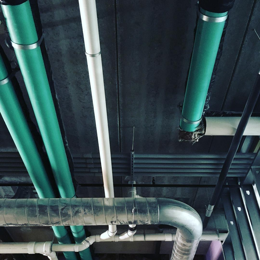Tubular. #pipes #architecture #urban #grunge #lime #microsoftvisualizer