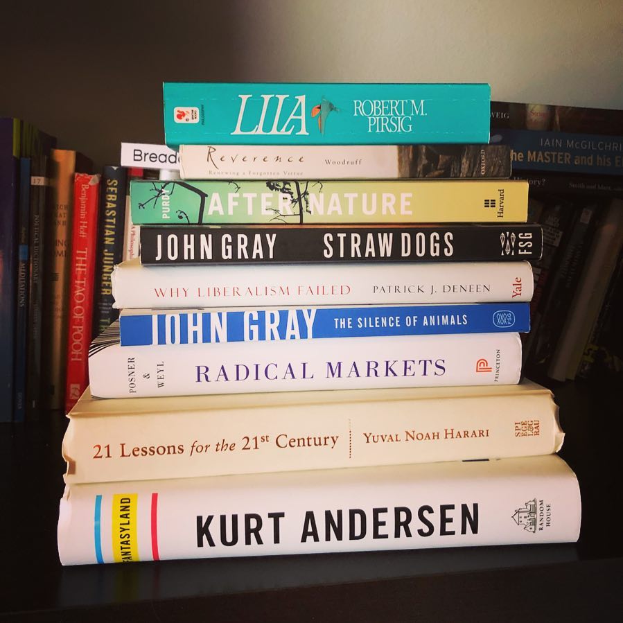 Most impactful books from my 2018 reading list. This year I’m trying to balance out with more fiction — send recos if ya got em. 📚🙇‍♂️